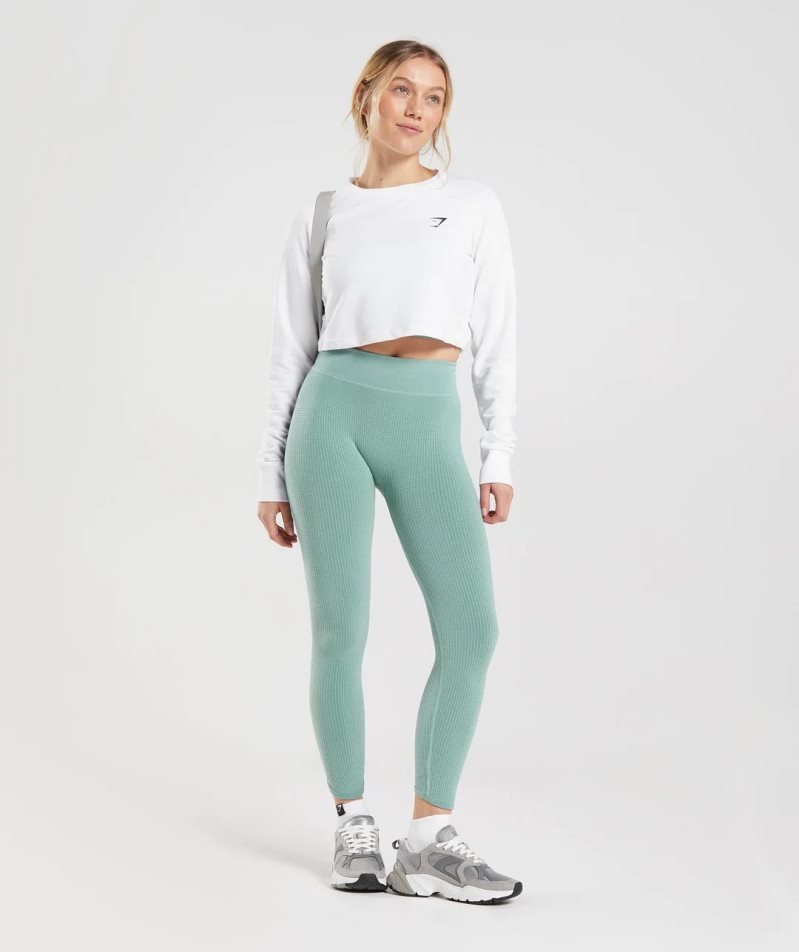 Legginsy Gymshark Pause Seamless Damskie Głęboka Zielone | PL 623MJS